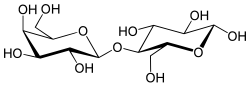 Fórmula química de la lactosa