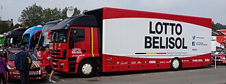 Autobús oficial del equipo Lotto