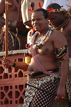 Fotografía de Mswati III de Esuatini