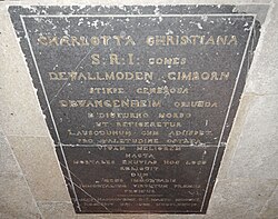 Placa o monumento funerario Wallmoden