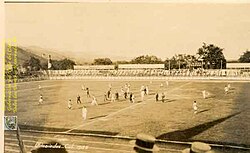 Partido de fútbol entre Bogotá y Cali en el Estadio Galilea