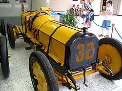 Fotografía histórica del Marmon Wasp vencedor en 1911.