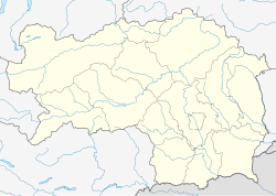 Mapa de ubicación de Liezen en Estiria