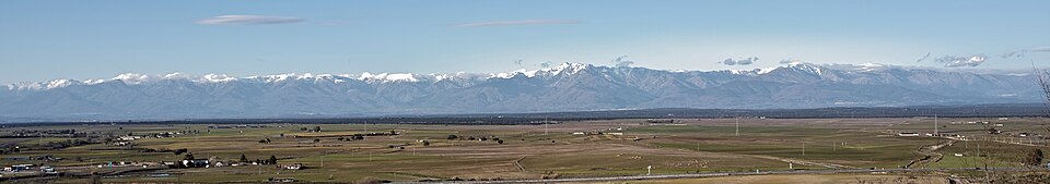 Cara sur de la Sierra de Gredos vista desde Oropesa