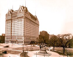 Hotel Plaza en Nueva York a principios de 1920
