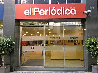 Fachada de la sede de El Periódico