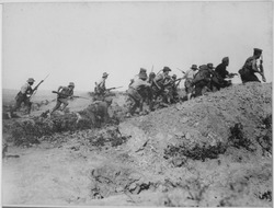Soldados australianos en Galípoli