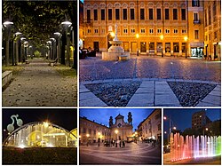 Representación gráfica y elementos urbanos de Novi Ligure