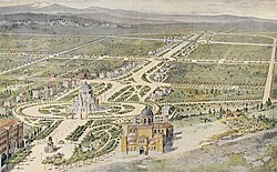 Proyecto de Pedro Granés para la prolongación del paseo de la Castellana