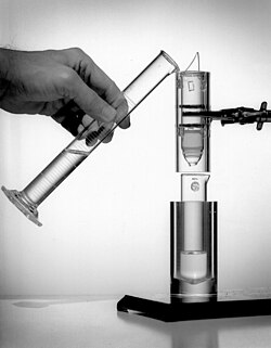 Fotografía histórica de un generador de tecnecio-99m