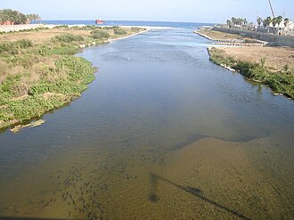Vista panorámica del río Besós