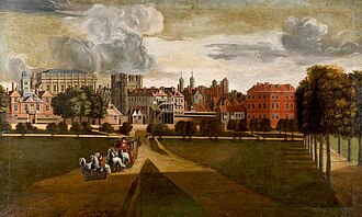 Ilustración histórica del Palacio de Whitehall