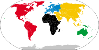 Representación de distintos modelos de continentes habitados