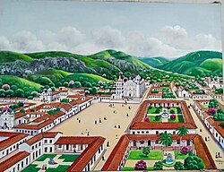 Pintura histórica del siglo XVIII de Comayagua