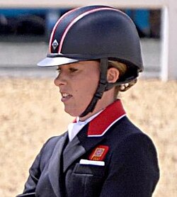 Retrato de la jinete Charlotte Dujardin