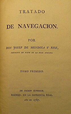 Portada del Tratado de Navegación
