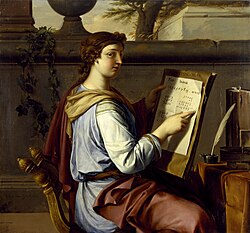 Alegoría de la Aritmética pintada por Laurent de La Hyre