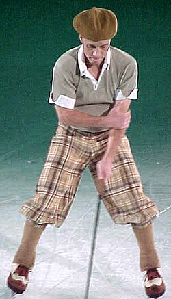 Scott Hamilton actuando durante un espectáculo de Stars on Ice en 2004