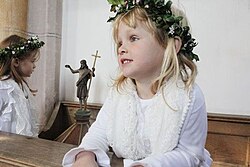 Bautismo infantil según el rito católico romano en Baviera