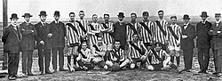 Imagen histórica del equipo Borussia Dortmund en 1913