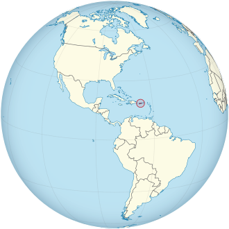 Mapa de Puerto Rico en las Américas