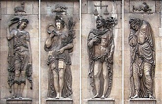 Relieve de Las Cuatro Estaciones en el Museo Carnavalet