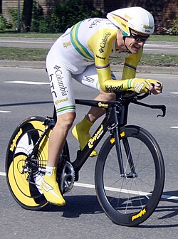 Michael Rogers compitiendo en el Campeonato de Australia Contrarreloj