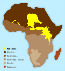 Mapa de lenguas de África