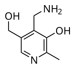 Estructura química de la piridoxamina