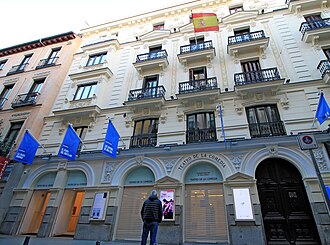 Fachada del Teatro de la Comedia en Madrid
