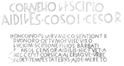 Inscripción de Lucio Cornelio Escipión