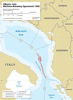 Frontera marítima entre Albania e Italia