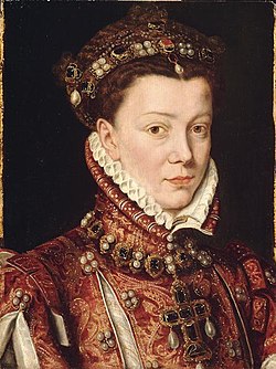 Representación de Isabel de Valois como reina consorte de España