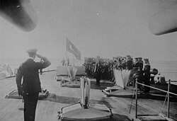 Izado de la bandera otomana