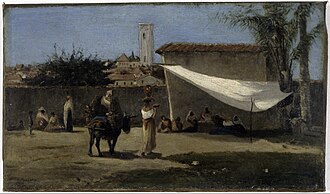 Una plaza en Caracas, 1852