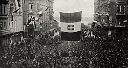 Llegada de Gabriele D'Annunzio a Fiume