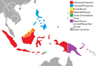 Ubicación del archipiélago malayo
