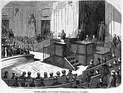 Apertura de las Cortes Constituyentes en 1869