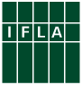 Logo y representación visual de la Federación Internacional de Asociaciones de Bibliotecarios y Bibliotecas