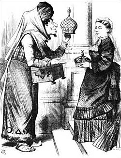 Benjamin Disraeli y la reina Victoria