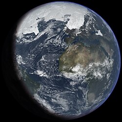 Impresión artística de la última edad glacial