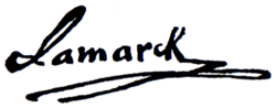 Firma de Jean-Baptiste Lamarck