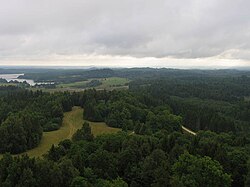 Vista desde la torre de la colina Gaizina