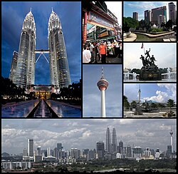 Vista general ilustrativa de Kuala Lumpur
