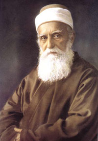 Fotografía histórica de `Abdu'l-Bahá, hijo de Bahá'u'lláh.