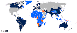 Países miembros de la SDN durante su existencia