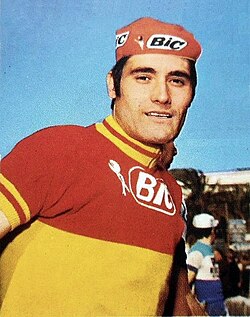 Fotografía de perfil de Luis Ocaña en su etapa deportiva