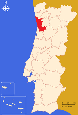 Mapa y representación institucional del Área Metropolitana de Oporto