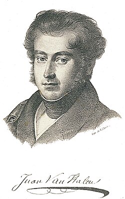 Grabado de Juan Van Halen de 1854