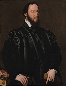 Retrato del Cardenal Granvela pintado por Antonio Moro en 1549 para el Kunsthistorisches Museum de Viena.